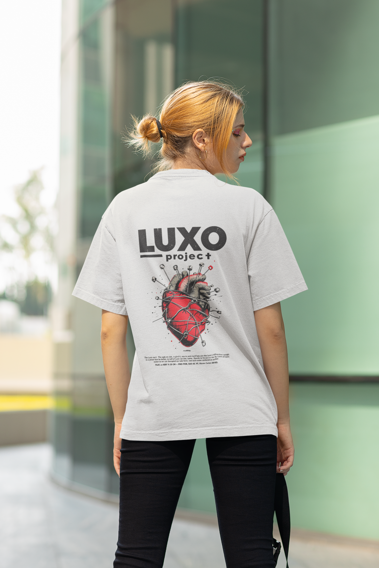 CAMISETA OVERSIZE BROKEN HEARTH - Luxo project®