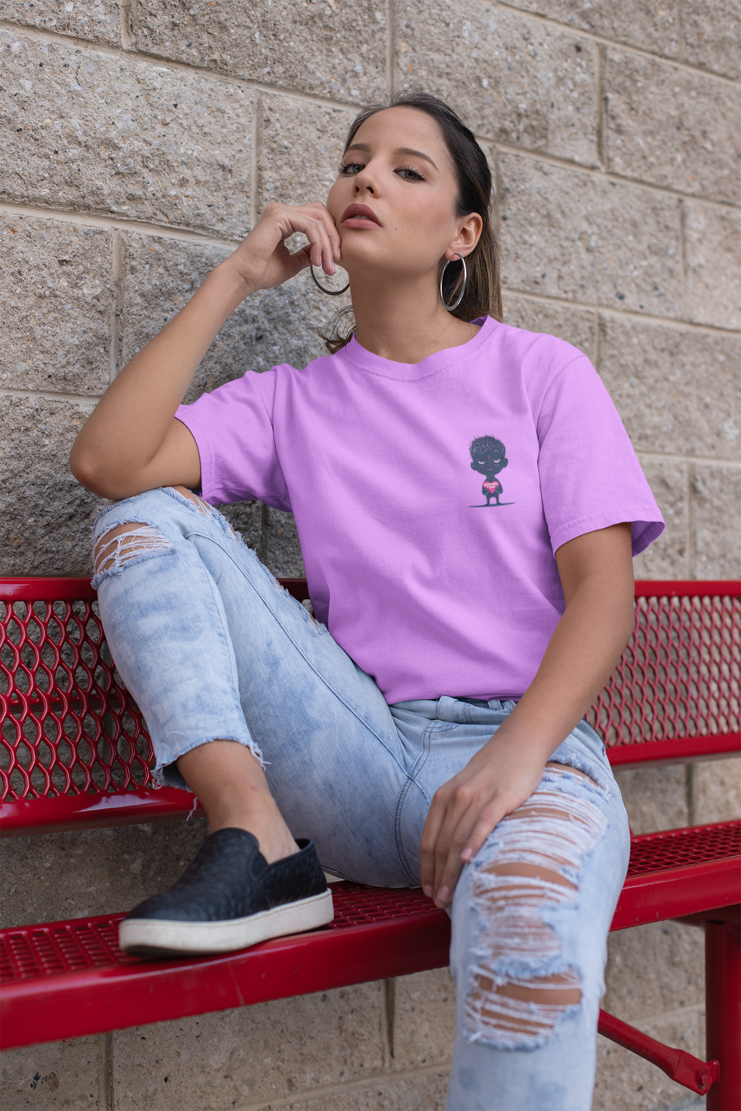 CAMISETA OVERSIZED SAD VALENTINE`S - Luxo project®