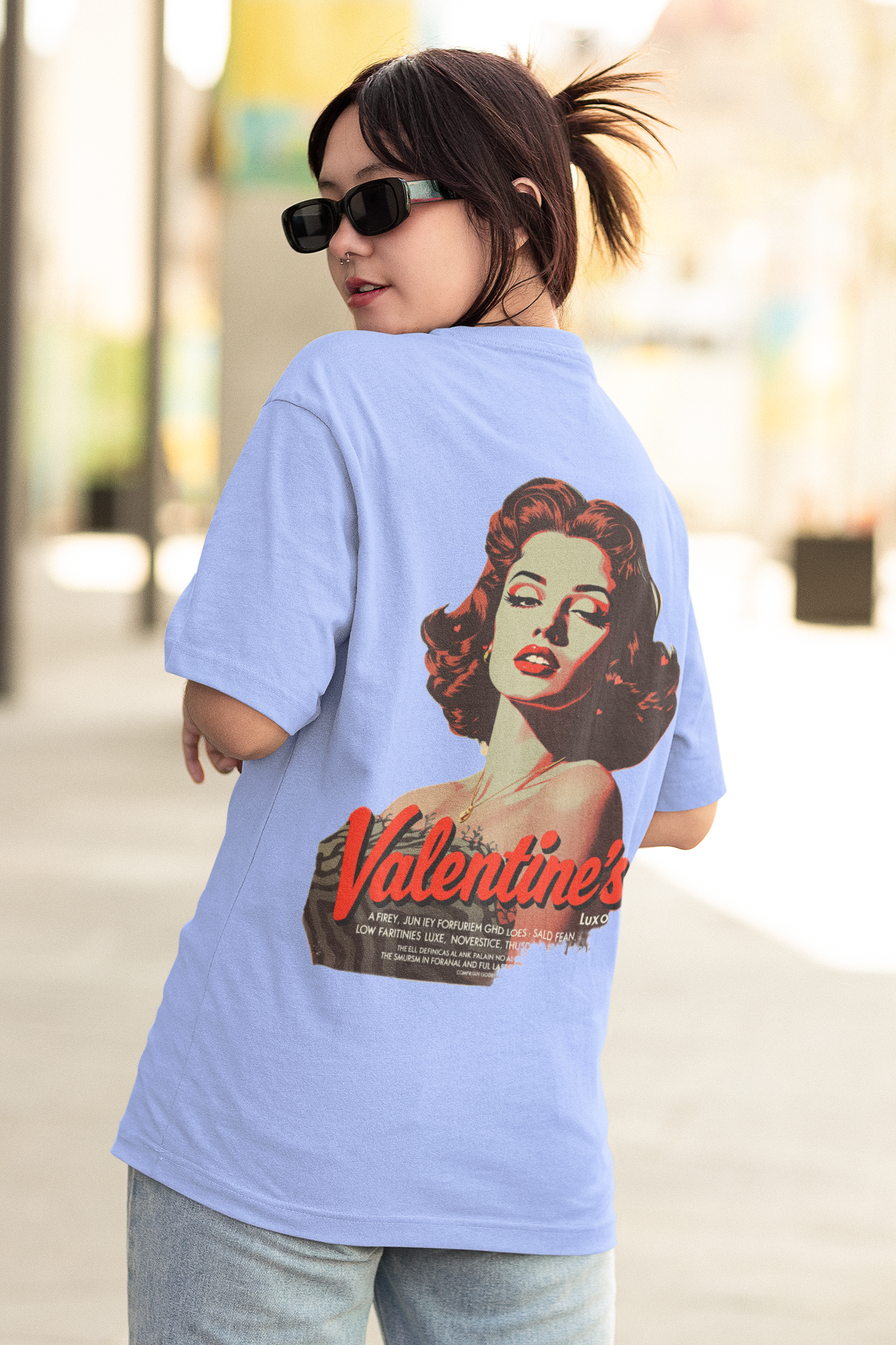 CAMISETA OVERSIZED SAD VALENTINE`S - Luxo project®